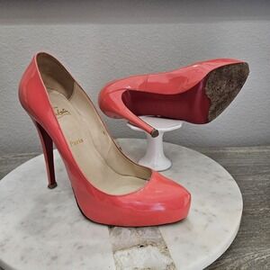 新品✨ルブタンROUCOULOUCOU 100 NAPPA SHINY　37.5 Christian Louboutin | Shoes | Christian Louboutin Roucouloucou 0